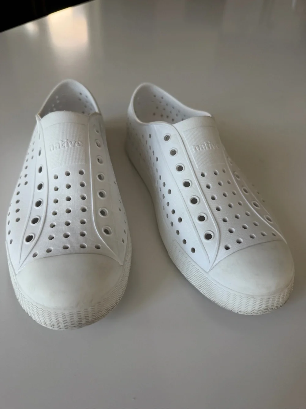 Native White Jefferson Slip-On Kids Shoes